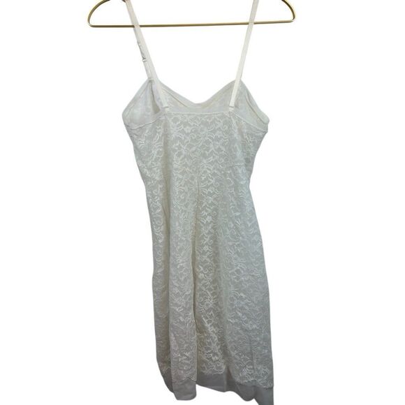 American Vintage Made in Hollywood CA 100% Nylon Lace Slip‎ Dress Size Small - Picture 2 of 9